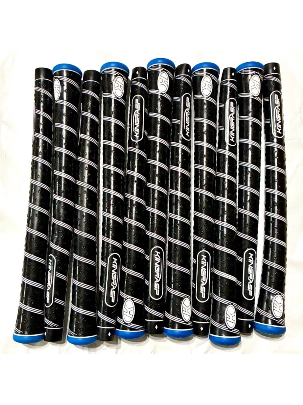 KINGRASP Golf Club Grips 11-Piece Set Black Blue Replacement Grips NEW